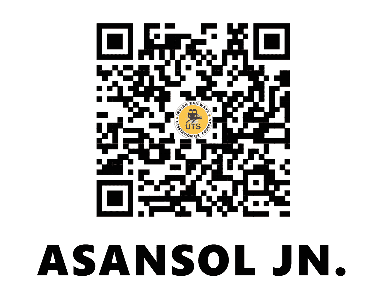 UTS QR Code for ASANSOL JN. - ASN - ER (WEST BENGAL)